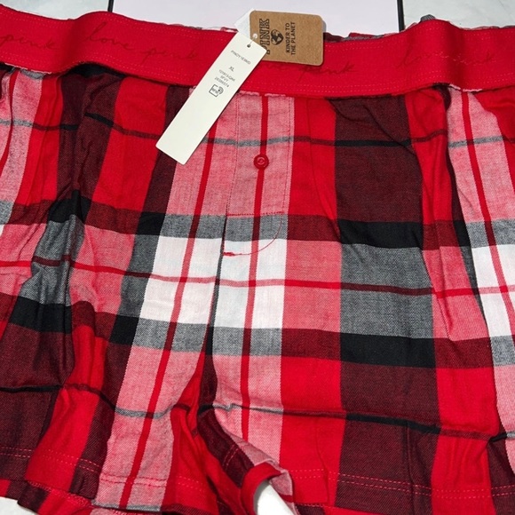 (XL) Victoria’s Secret Plaid Boxer Sleep Flannel Pajama Short - Picture 6 of 7